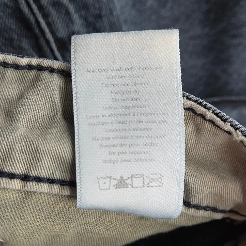 Rag & Bone Andi High-Rise‎ Ankle Wide Leg Cropped Jeans Dark Wash Size 27